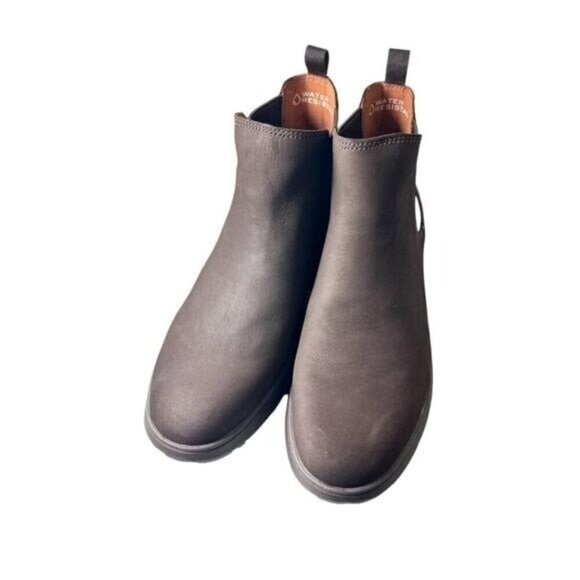 Vionic Womens Chocolate Brown Suede Pull On Chelsea Boots Sz 7.5 M New - Picture 4 of 12